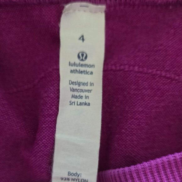 Lululemon Sculpt Short 6" - 4 Ultra Violet - Picture 6 of 7